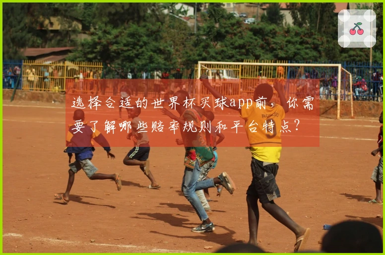 选择合适的世界杯买球app前，你需要了解哪些赔率规则和平台特点？