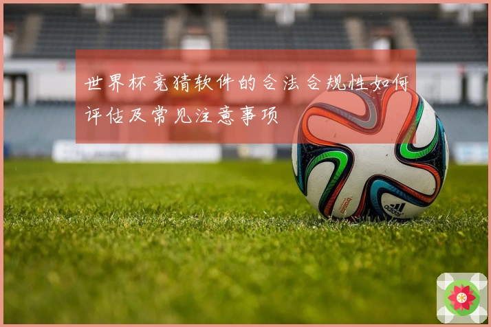 世界杯竞猜软件的合法合规性如何评估及常见注意事项