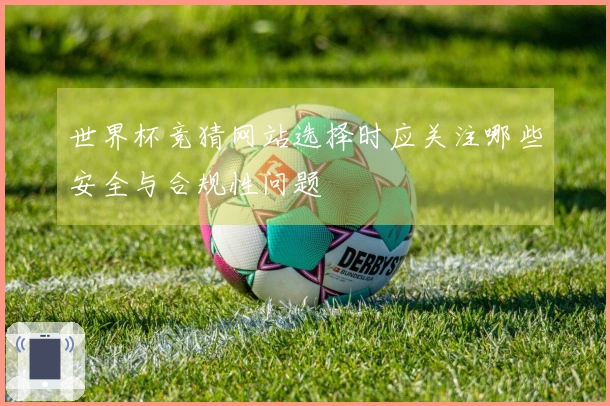 世界杯竞猜网站选择时应关注哪些安全与合规性问题